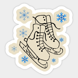 skates shirt Sticker